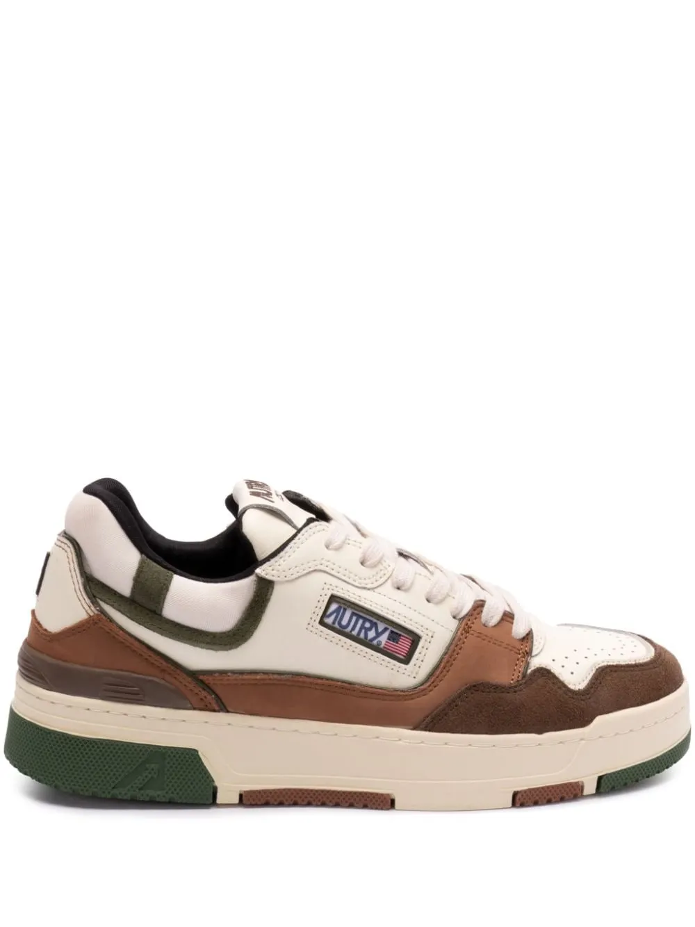 Autry Scarpa Bianco Marrone Uomo CLC Suede e Nabuk