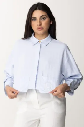 Camicia cropped Oxford