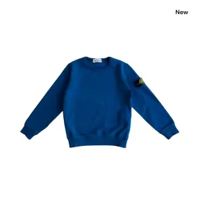 Felpa blu con logo per bambino