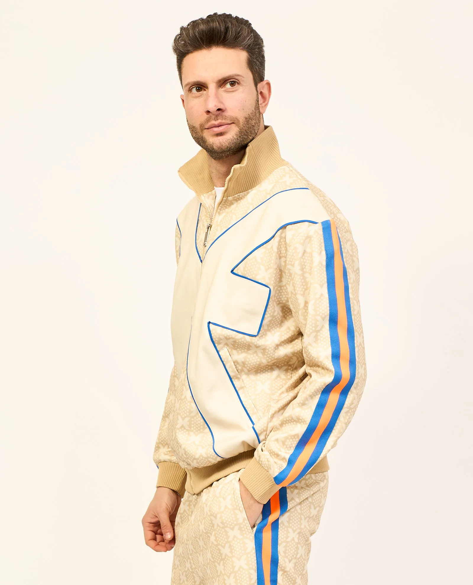 Felpa uomo Richmond X con pattern all-over