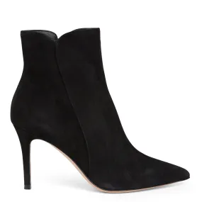 GIANVITO ROSSI  Stivaletto in suede nero