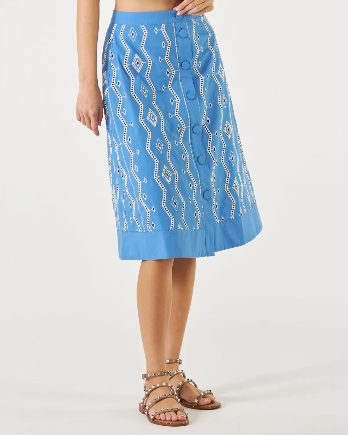 Gonna First Suncoo midi di colore blu