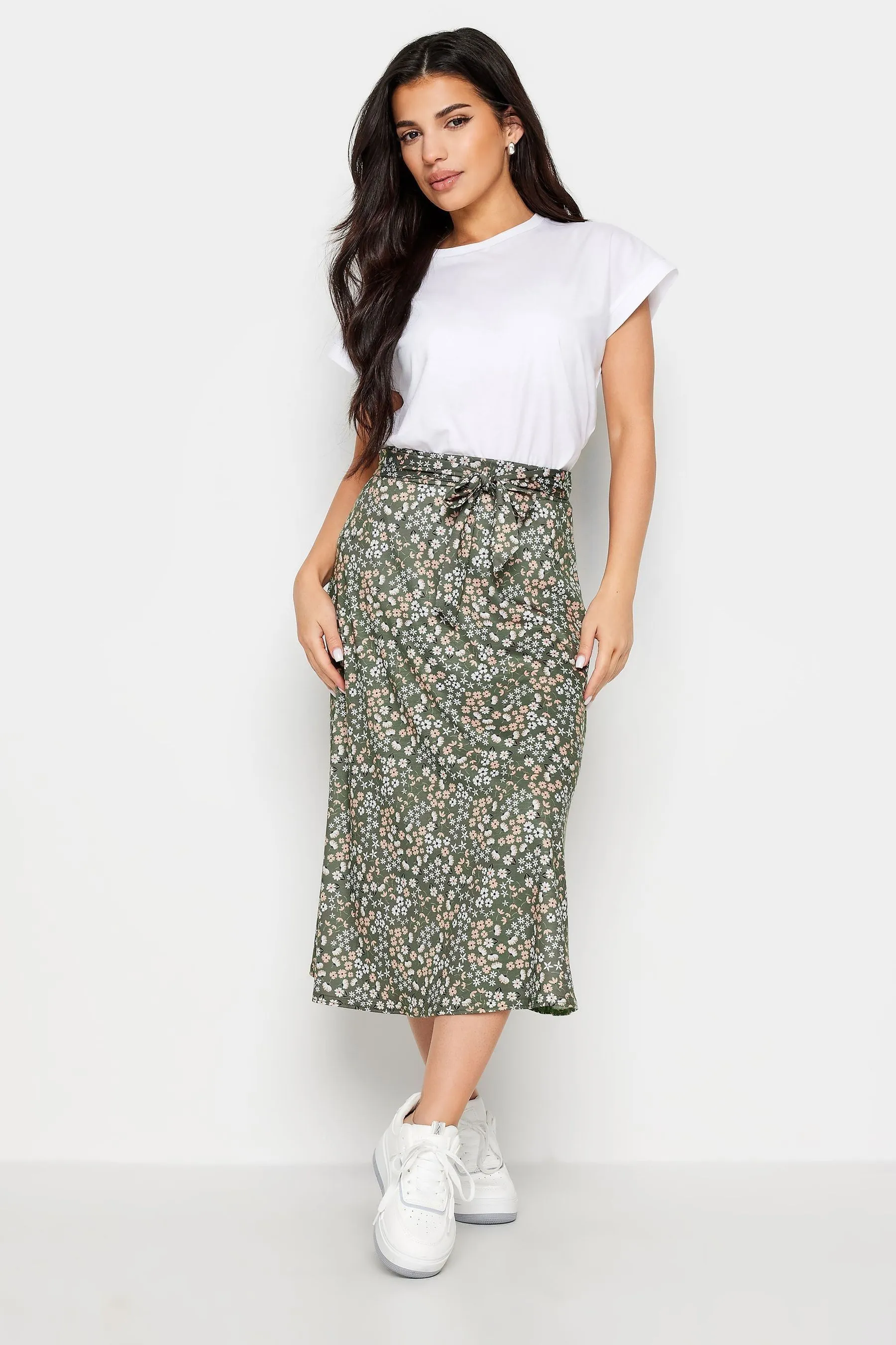 PixieGirl Petite Blu - Gonna midi a Floreale Stampa a fiorellini