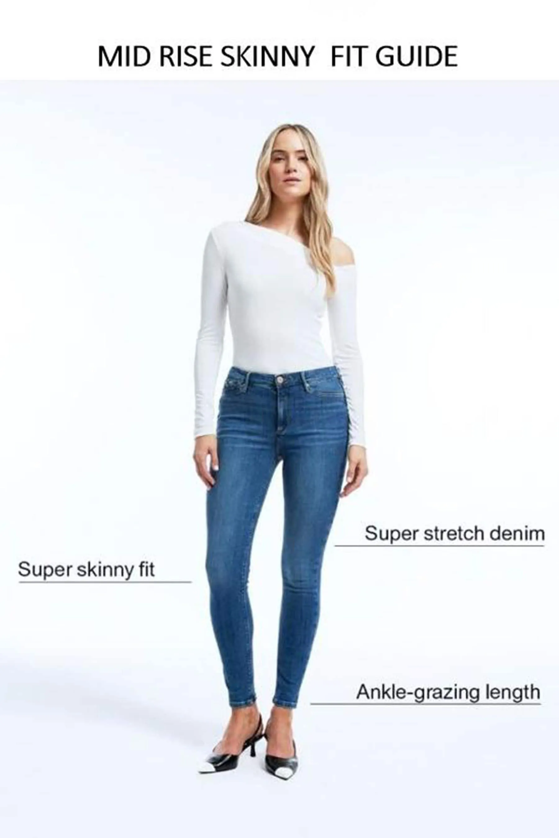 River Island - Bum Sculpt - Jeans super skinny a vita medio alta