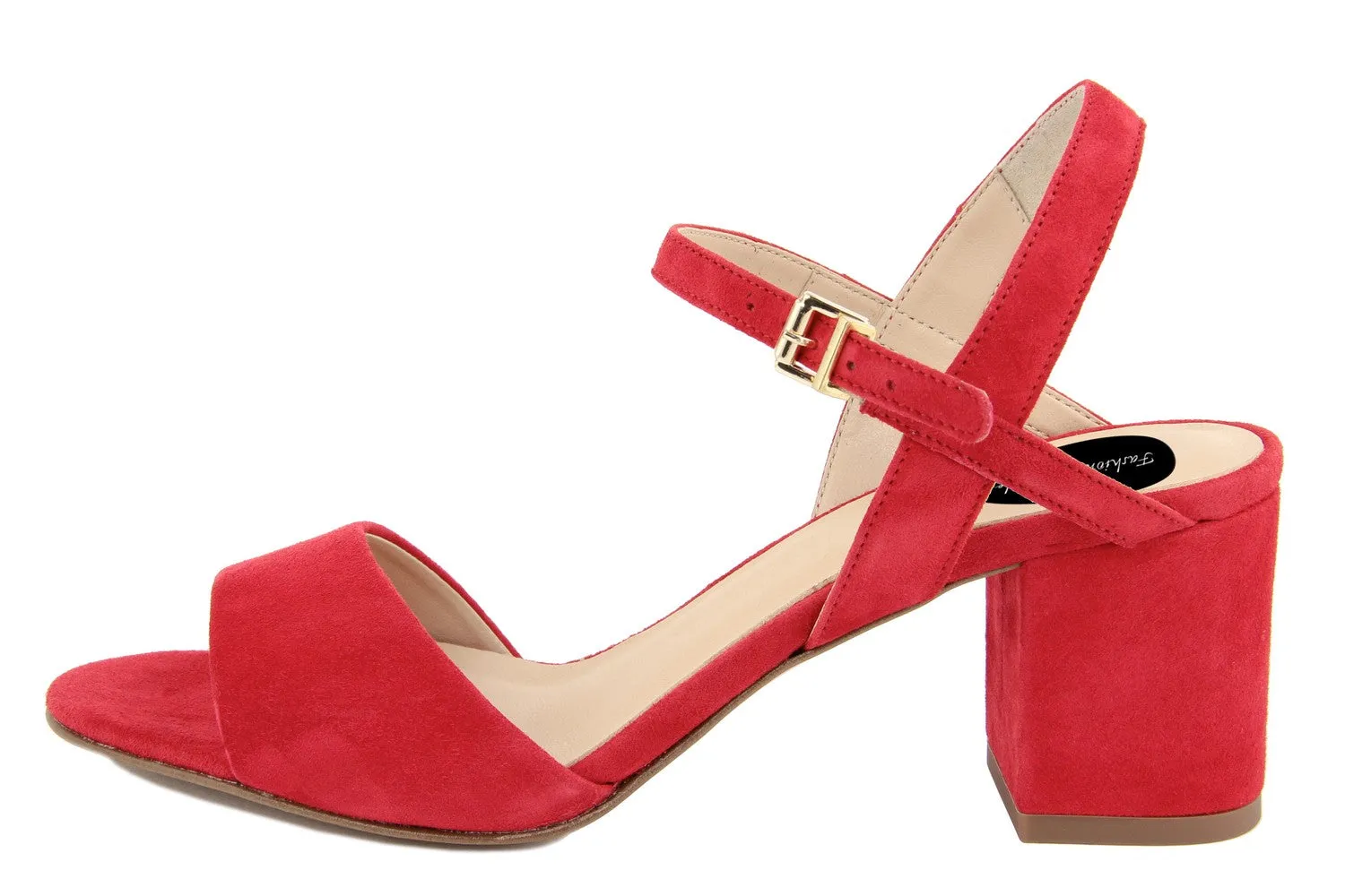 Sandali con tacco Donna In Pelle Rosso